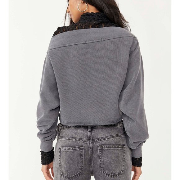 NWT Free People Bri Pullover / Poppyseed - Picture 3 of 6